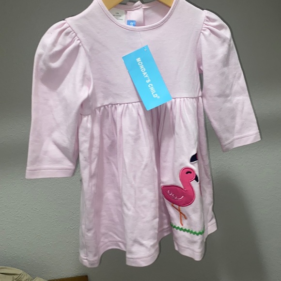 Monday’s Child Flamingos dress - Picture 1 of 5